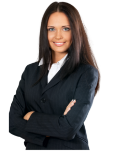 Professionelle Frau im Business Outfit